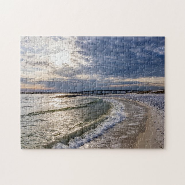 Destin Florida Evening Waves Jigsaw Puzzle (Horizontal)