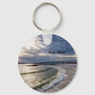 Destin Florida Evening Waves Key Chain