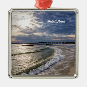 Destin Florida Evening Waves Ornament