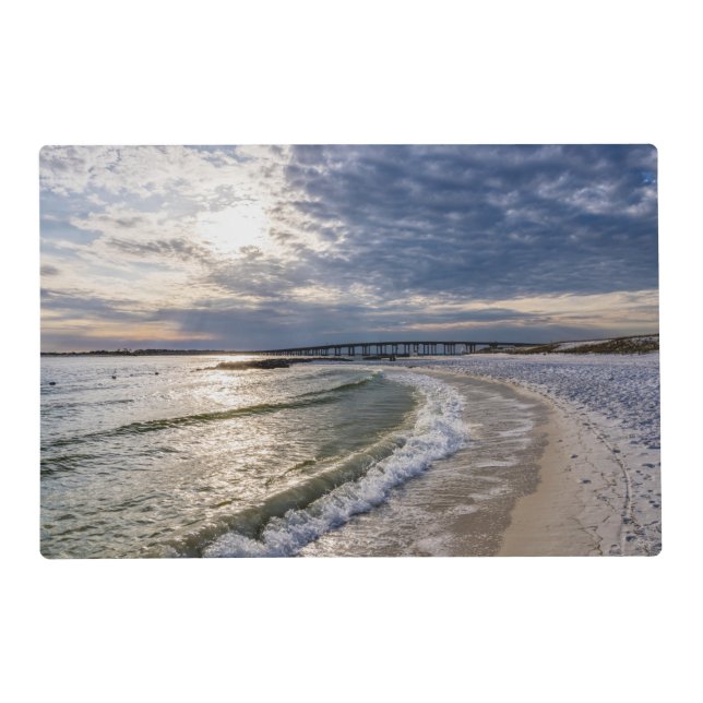 Destin Florida Evening Waves Placemats (Front)