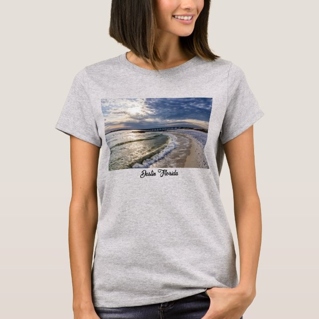Destin Florida Evening Waves Women's Shirt (Front)