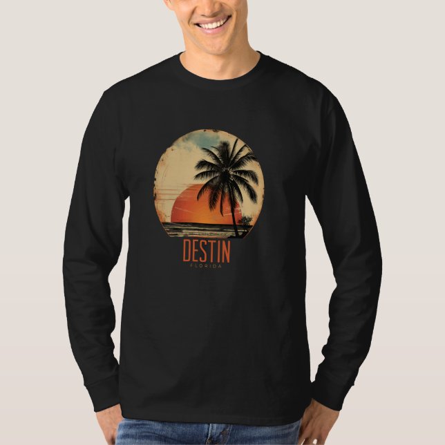 Destin Florida FL Beach Family Vacation Tropical S T-Shirt (Front)