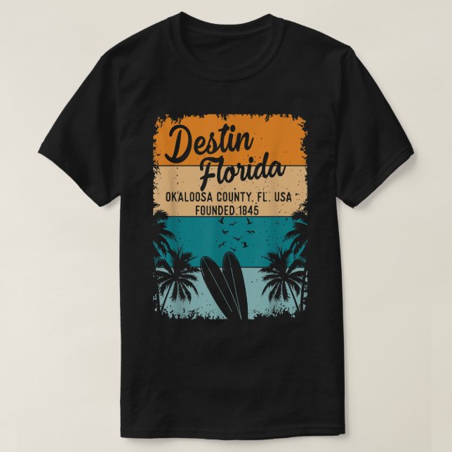 Destin Florida FL Beach Souvenirs & Gifts Men Wher T-Shirt (Design Front)