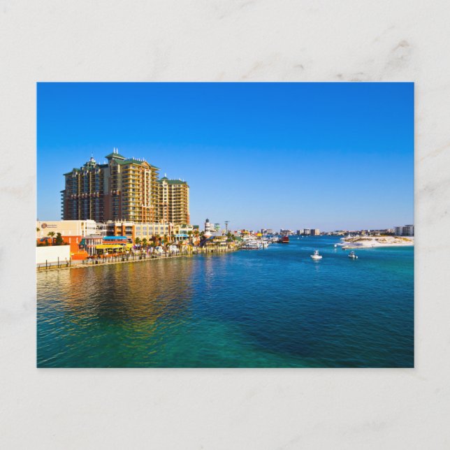 Destin Florida Harbor Scenic Photo Postcards (Front)