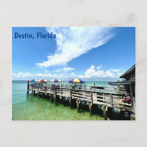 Destin Florida Ocean Boardwalk Photography Postcard