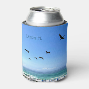 Destin Florida Pelicans Seaside Ocean Photography Can Cooler