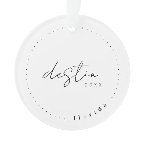 Destin Florida Travel United States Simple Ornament