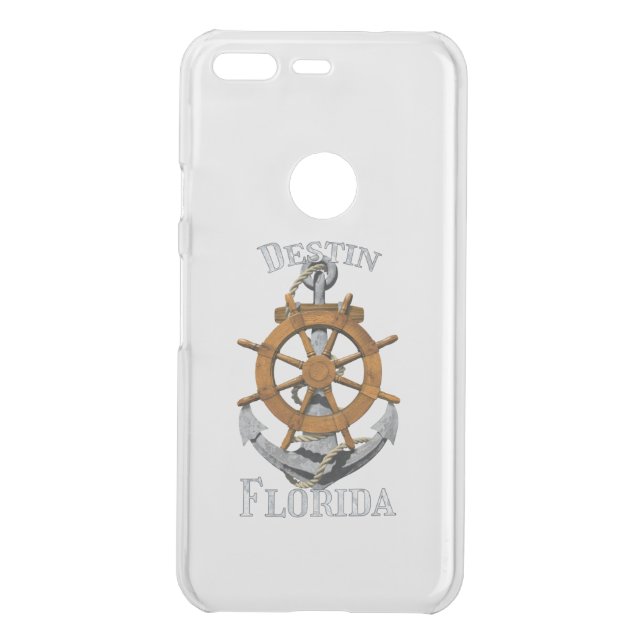 Destin Florida Vacation Nautical Anchor Sailing Uncommon Google Pixel Case (Back)