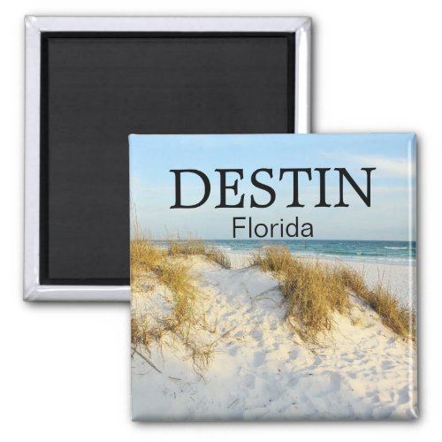 Destin Florida white sand beach sunset magnet