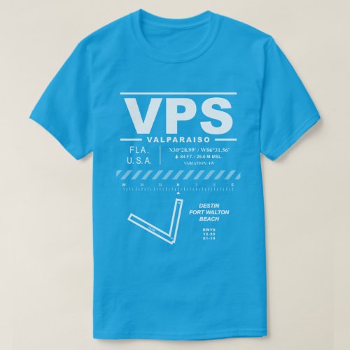 Destin Fort Walton Beach Airport VPS T_Shirt