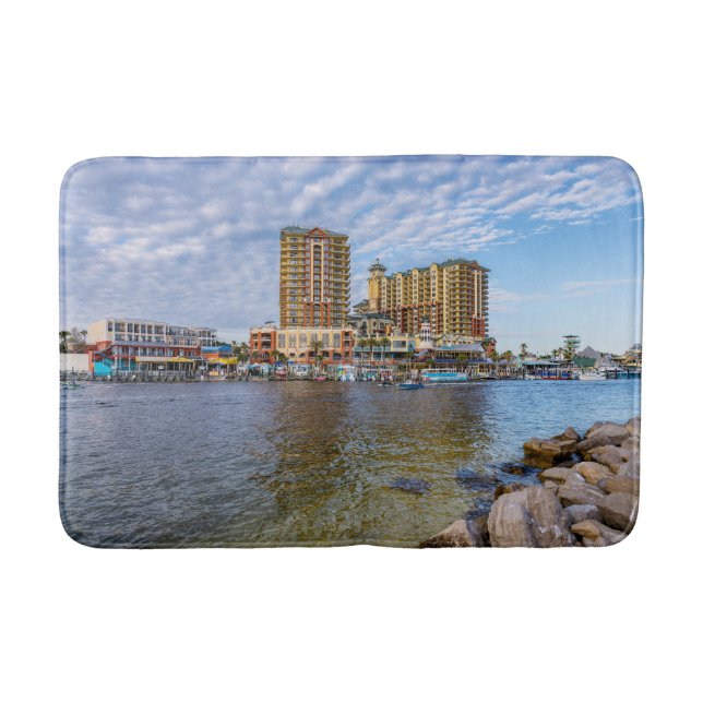 Destin Harbor Boardwalk Bath Mat (Front)