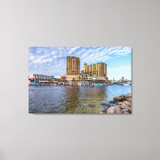 Destin Harbor Boardwalk Canvas Print (Front)