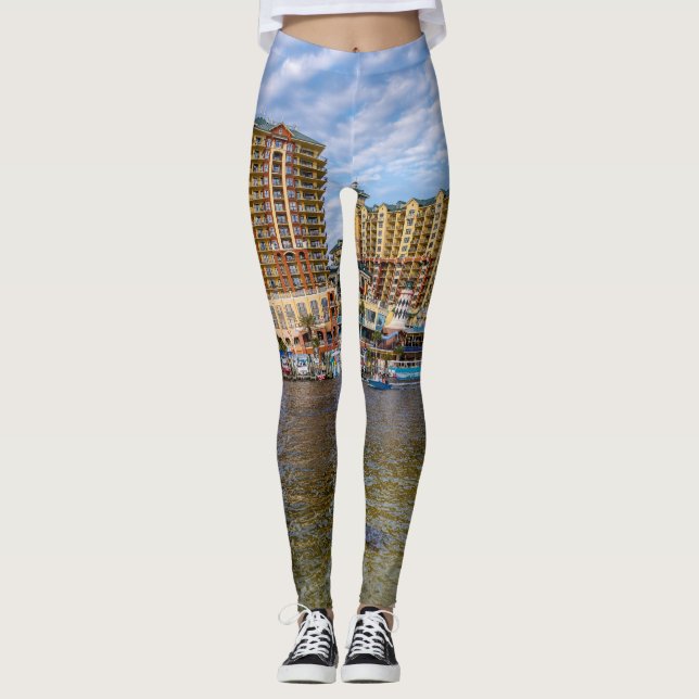 Destin Harbor Boardwalk Leggings (Front)