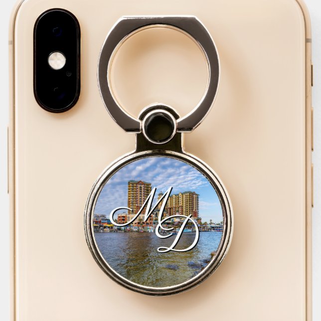 Destin Harbor Boardwalk Phone Grip (Close Up)