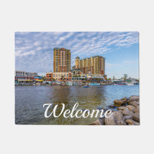 Destin Harbor Boardwalk Welcome Doormat