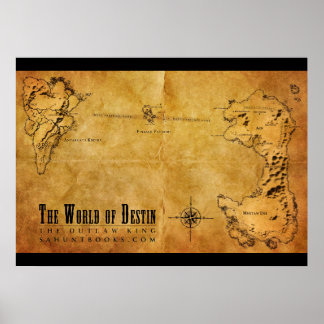 Destin Map Poster