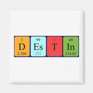 Destin periodic table name magnet