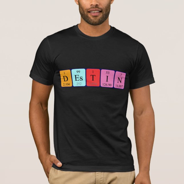 Destin periodic table name shirt (Front)