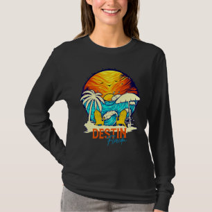 Destin Sunset Florida Vacation Couples Family Grou T-Shirt