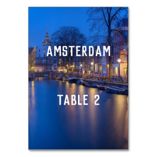 Destination Amsterdam Table 1 Table Number