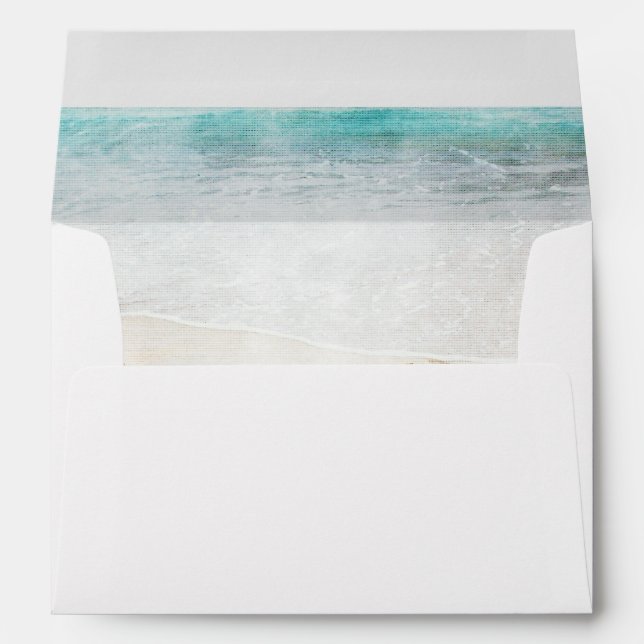 Destination Beach Wedding Envelope (Back (Bottom))