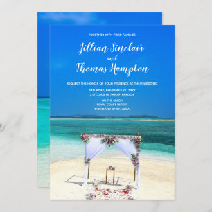 Destination Beach Wedding - Invitation
