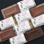 Destination Boarding Pass Wedding  Hershey's Miniatures<br><div class="desc">This design features a boarding pass theme. It showcases a pink map of the world along with two airplanes making a heart shape as they travel around the world. This destination themed wedding design is set out like a boarding pass with the date of the wedding personalized in the squares....</div>