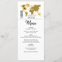 Destination Boarding Pass Wedding
