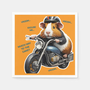 Destination CAKE, Guinea Pig Birthday Napkins