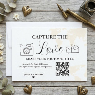Destination Capture the Love Wedding QR Code Card