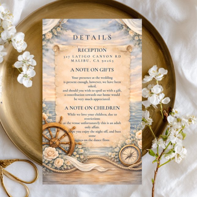 Destination Cruise Wedding Enclosure Card (Creator Uploaded)