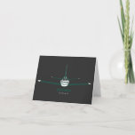 Destination East Lansing Michigan MI Airplane Logo Card