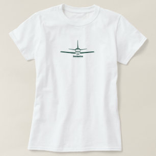 Destination East Lansing Michigan MI Airplane Logo T-Shirt