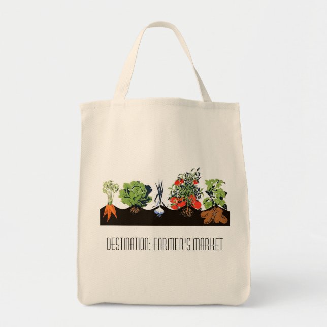 Destination: Farmer's Market Tote Bag (Front)