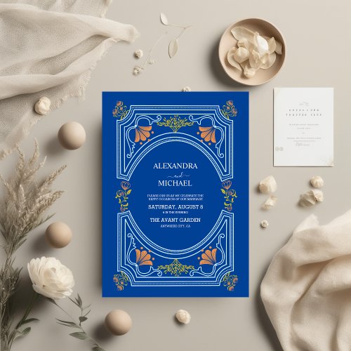 Destination Greece Santorini Wedding Invitation