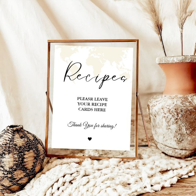 Destination Leave your Recipes Bridal shower Poster (Creator Uploaded)