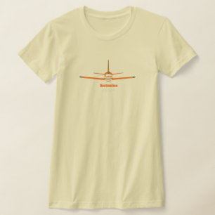 Destination Miami Florida FL Airplane Airport Logo T-Shirt