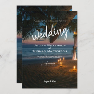 Destination Paradise - Wedding Invitation