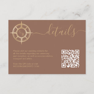 Destination Passport Compass QR Code Details Enclosure Card
