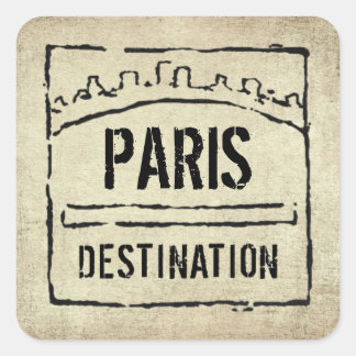 Destination Passport Stamp Sticker