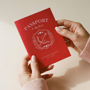 Destination Passport to My Heart Valentine’s Day Holiday Card