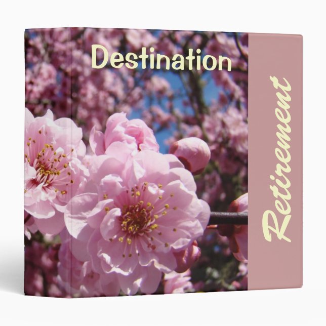 Destination Retirement planning binder Blossoms (Front/Spine)