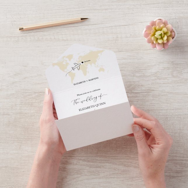 Destination Travel All In One Wedding Invitation (Video)