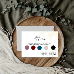 Destination Travel Theme wedding Details Card