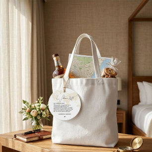 Destination Travel Theme Wedding welcome Guess bag Favor Tags