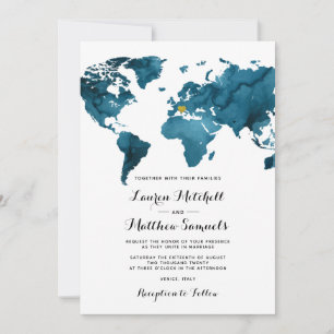 Destination Travel Wedding Invitation