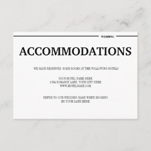 Destination Tropical Beach Wedding Information Enclosure Card