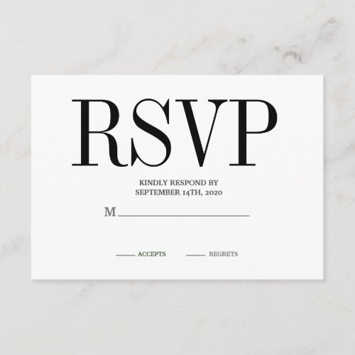 Destination Tropical Florals Wedding RSVP Enclosure Card