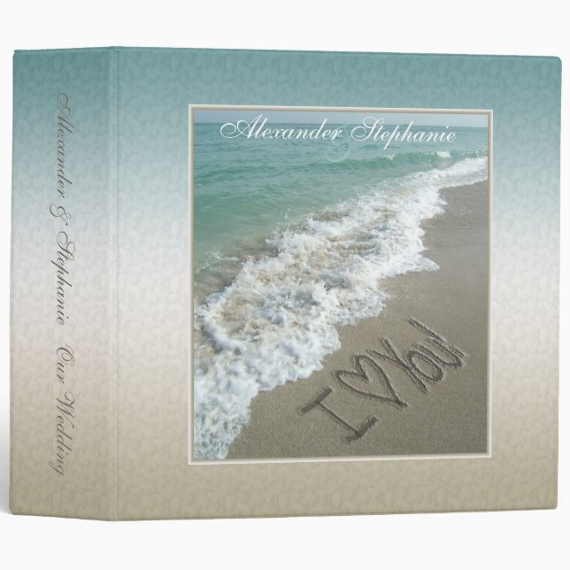 Destination Wedding Album Binder or Planner (Front/Spine)