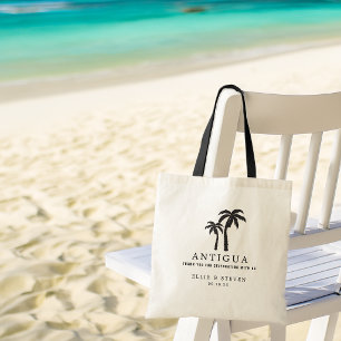 Destination Wedding Bag Palm Trees Tote Bag